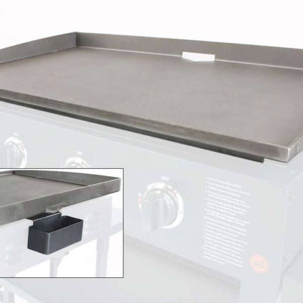 36in Rear Grease Griddle Top w/ Grease Cup